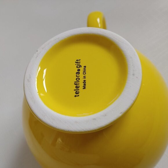 BRIGHT Teleflora Be Happy Mug BOLD and HAPPY Y2K Look Happy Face Cappucc… - Picture 6 of 6